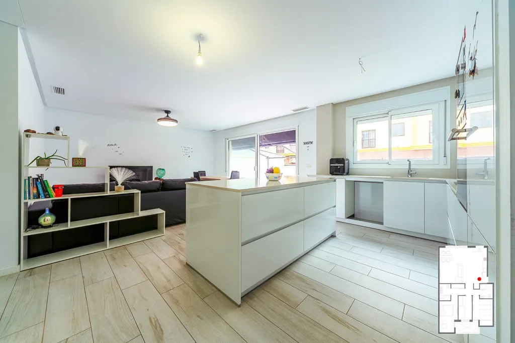 Cuisine - Modern Flat with Terrace in Ciudad Jardín, Elche