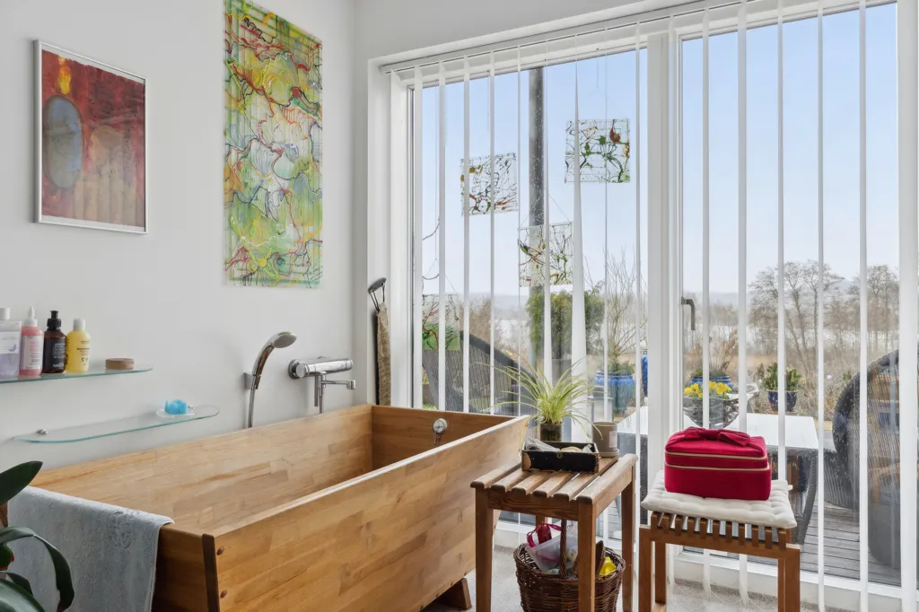 Salles de bain - Swedish Villa with Panoramic Nature View in Hoptrup