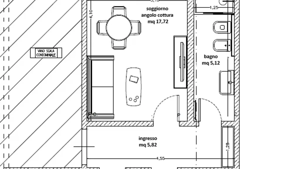 Plan - Central 3-Bedroom Apartment in Empoli