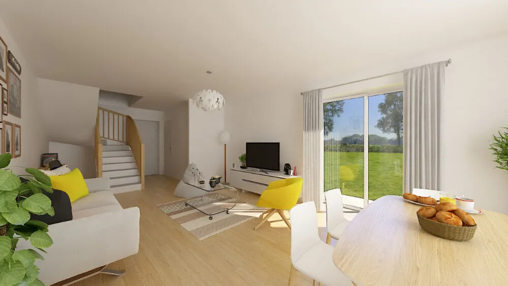 Living Room - Construction Plot with Garden in Montanay