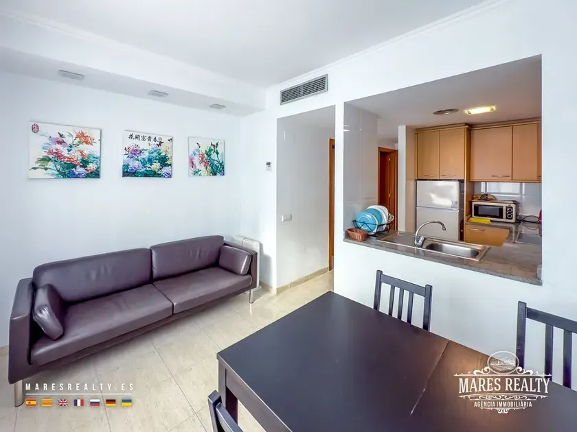 Cucina - Seafront Apartment with Terrace in Lloret de Mar