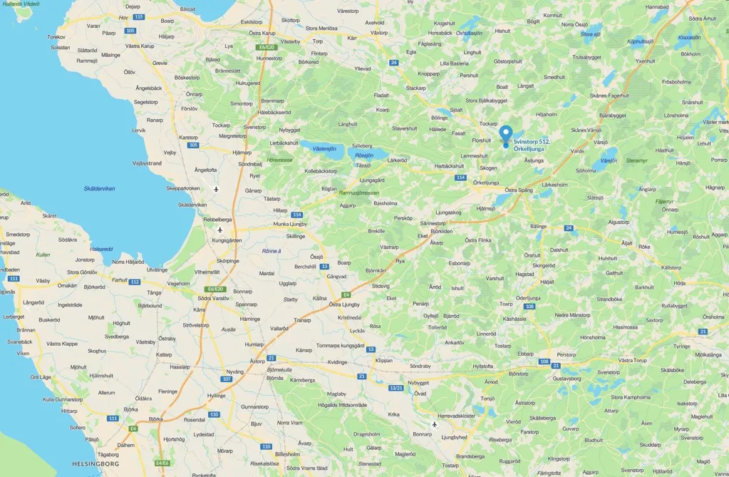 5-toaline maja asukohas Örkelljunga kommun