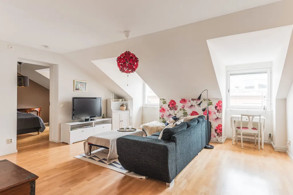 Séjour - Apartment with Balcony in Central Umeå