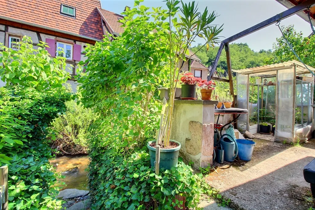 Aed - Charming Alsatian House with River View in Andlau