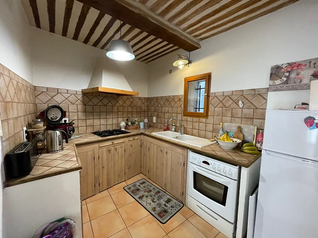 Cuisine - Maison de Village avec Terrasse à Molleges