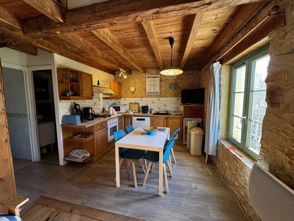 Söögituba - Luxury House with Pool in Saint-André-d'Allas