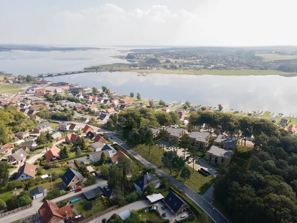 Vue aérienne - Appartement 2 pièces à Hadsund
