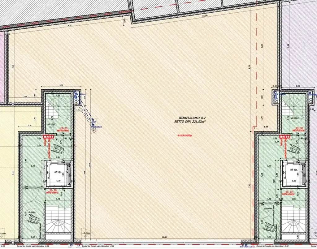 Planimetria - New Commercial Unit with Garage Option in Veurne