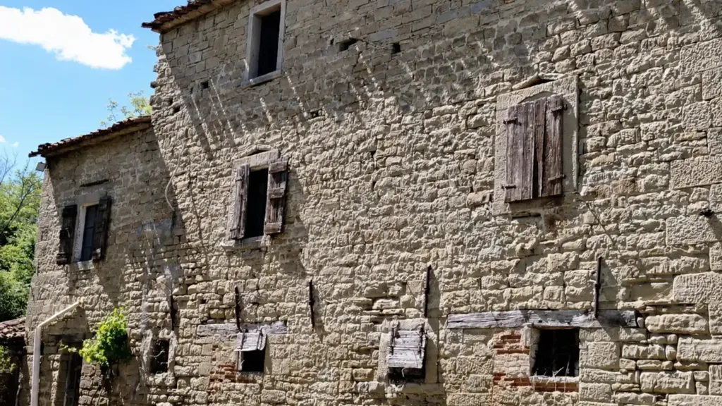 Exterior - Rustic Stone Cottage with Forest Access in Galeata