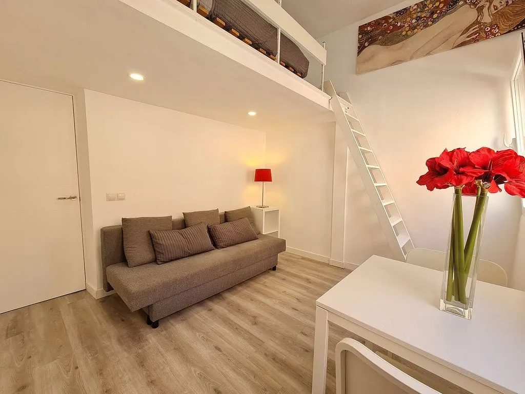 Séjour - Reformed Loft with Balcony in Ciudad Lineal
