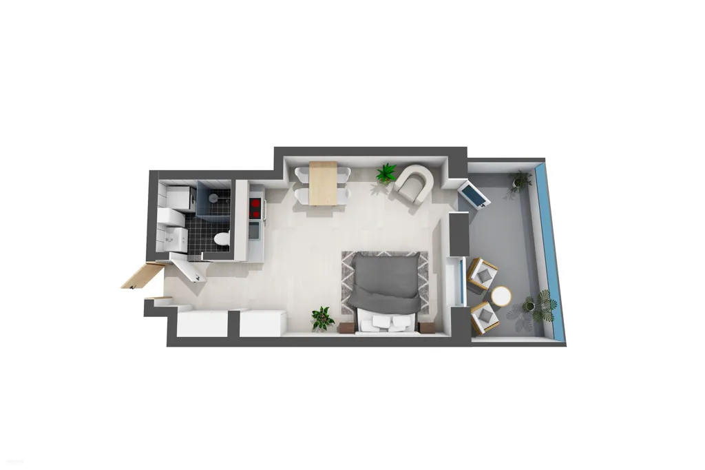 Plaan - 15th Floor Apartment with Balcony in Espoo