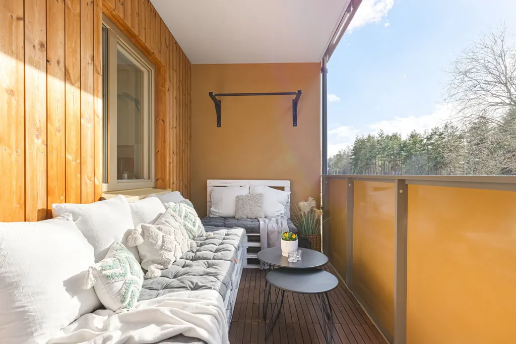 Balcon - Modern Flat with 20 m² Balcony in Uppsala