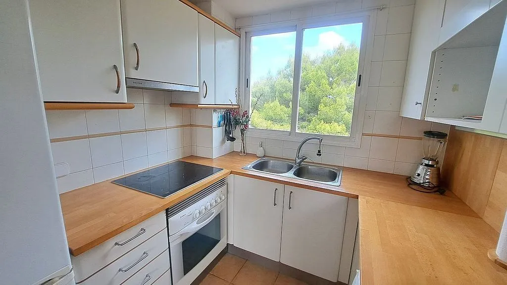 Köök - Penthouse with Private Solarium in Marratxí