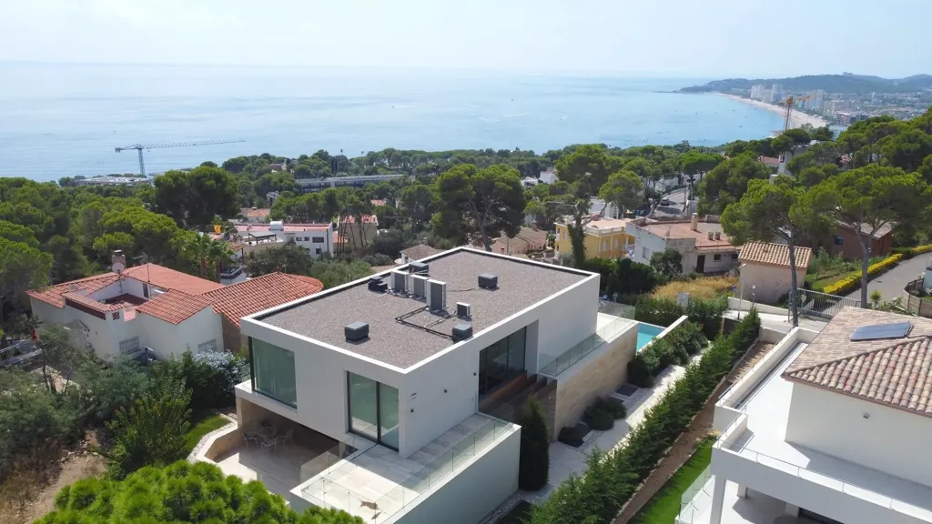Vue aérienne - Modern Villa with Sea Views in Sant Antoni