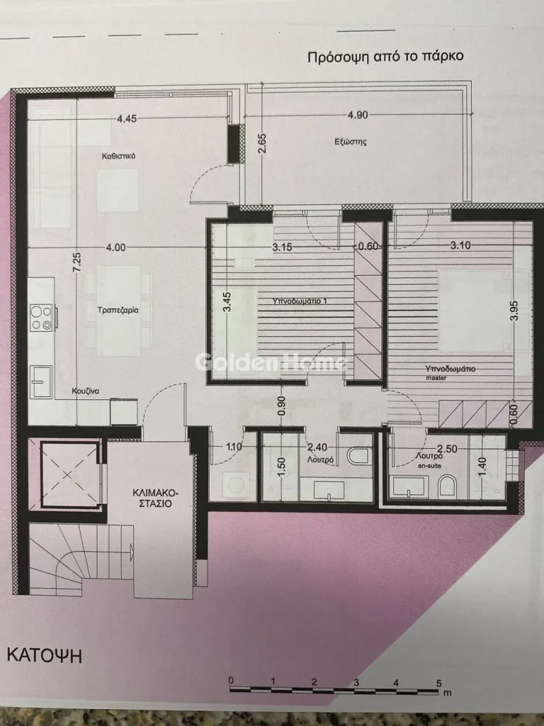 Plan - Modern Apartment with Balcony in Upper Nea Smyrni
