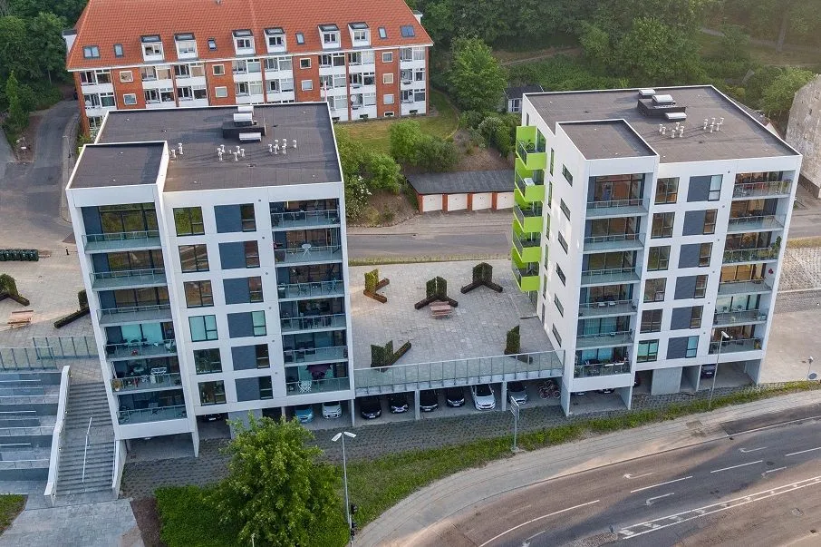 Õhuvaade - 3-Bedroom Flat with South View in Kolding