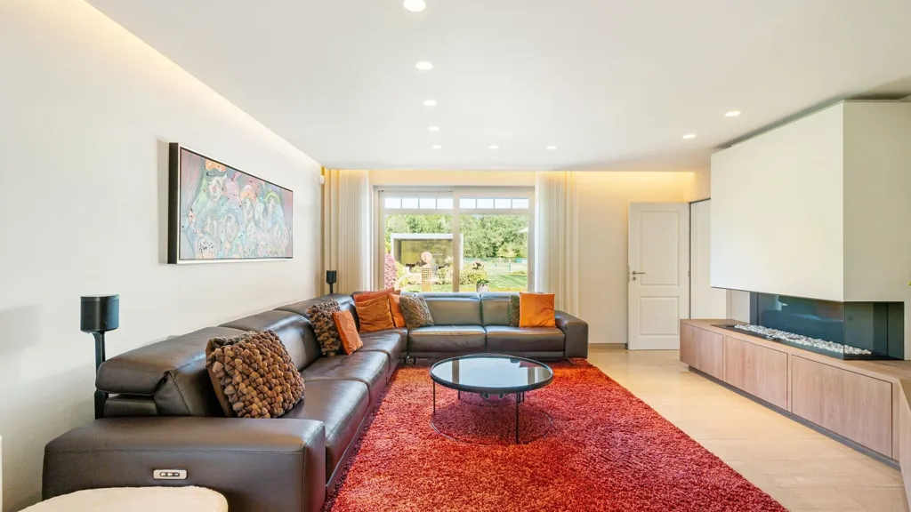 Living Room - Stately Villa with Garden in Romershoven