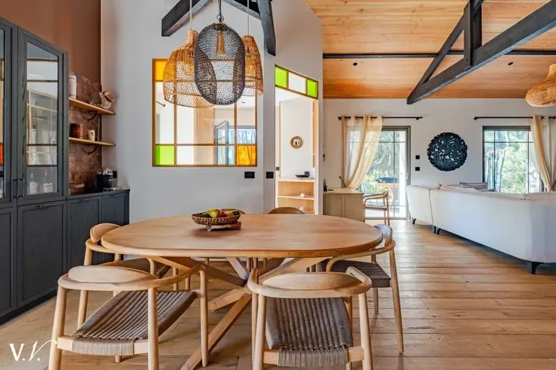 Dining Room - Renovated Villa with Pool in Cap Ferret