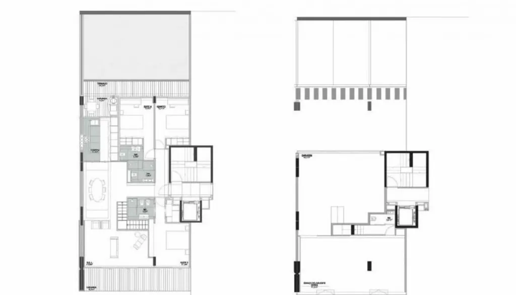 Planimetria - Duplex Apartment with River View in Gaia