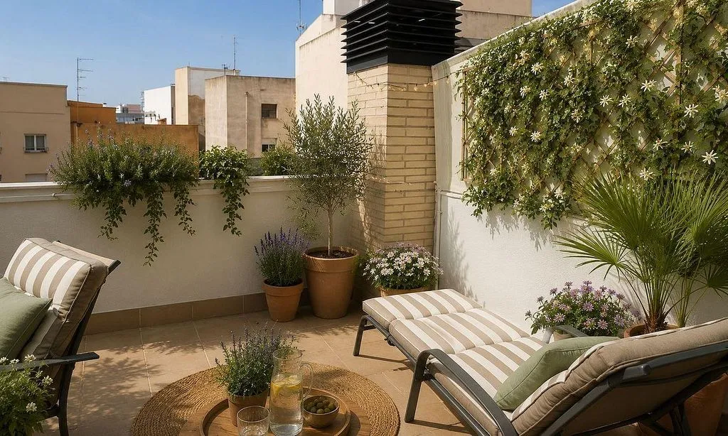 Terrasse - Apartment with Terrace in Centre - Roses