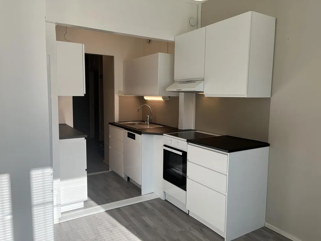 Cucina - Bright Studio Flat with Sauna in Kotkansaari, Kotka