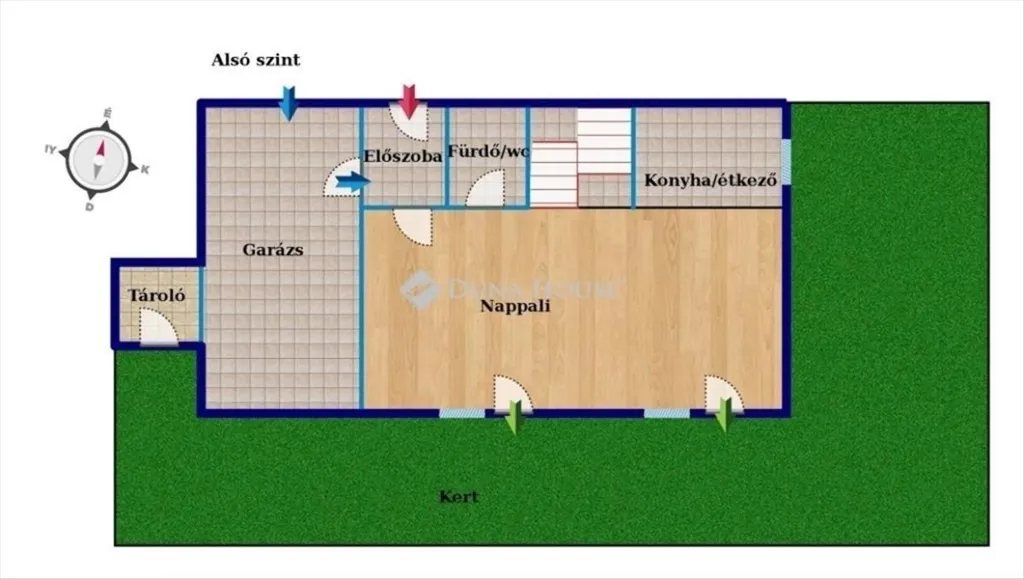 Planimetria - Newly Built Twin House with Garden in Kozármisleny
