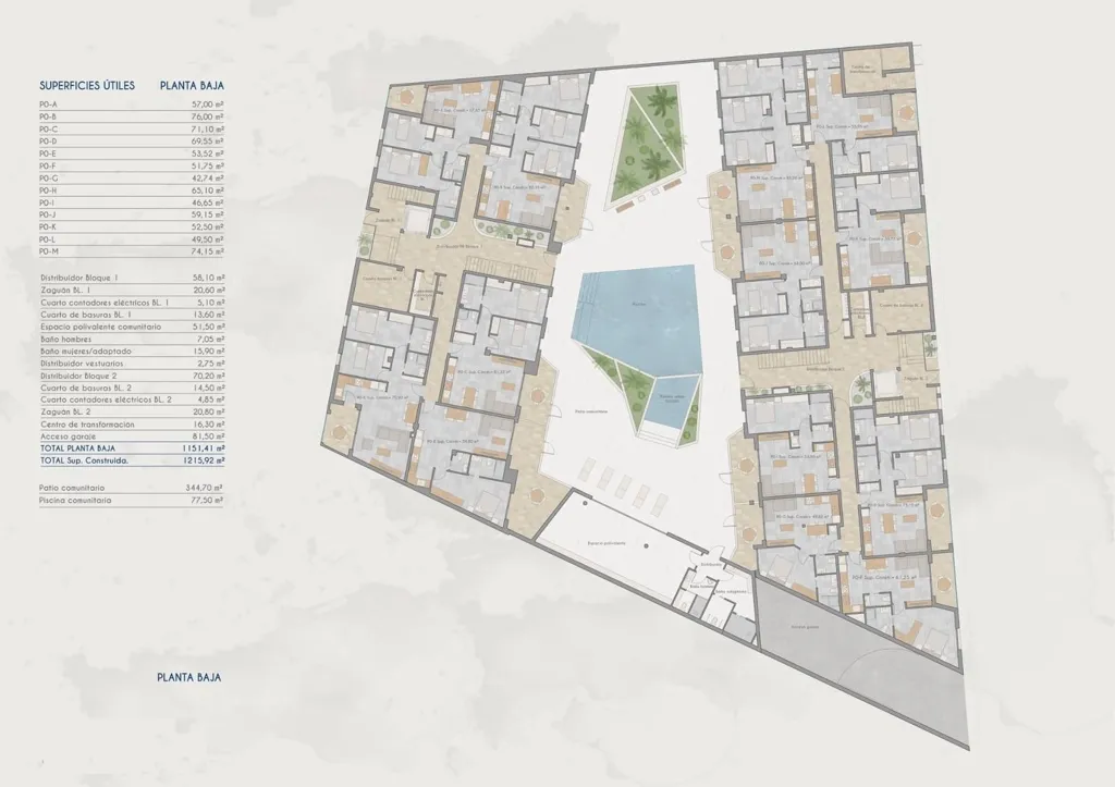 Plan - New Build Beach Apartment with Terrace in Los Cuarteros
