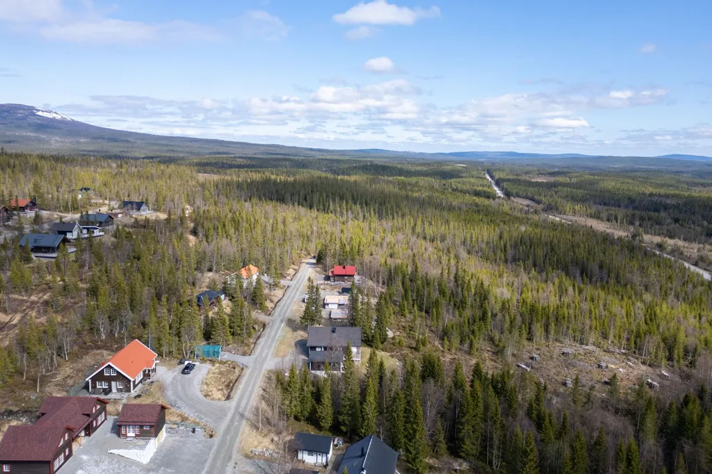 Vue aérienne - Sloping Plot with Fjäll View in Ottsjö