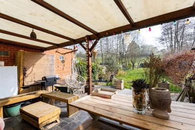 Terrass - Three-Faced Home with Garden in Green Area