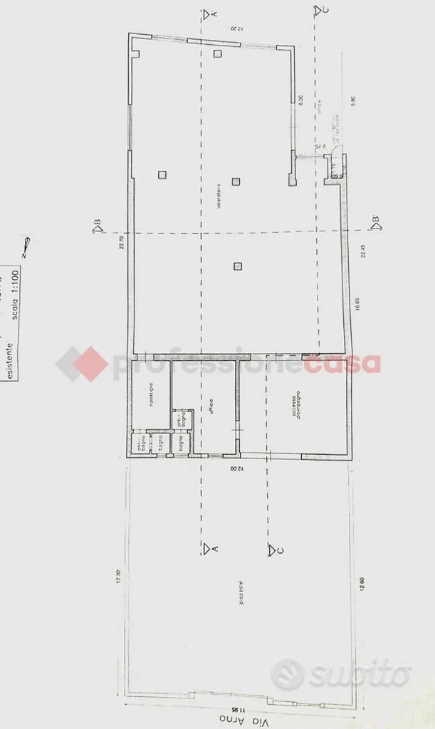 Plan - Versatile Workshop with Outdoor Space in Pulsano