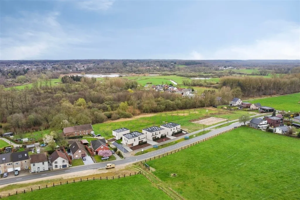 Aerial - Contemporary House with Garden in Korbeek-Dijle