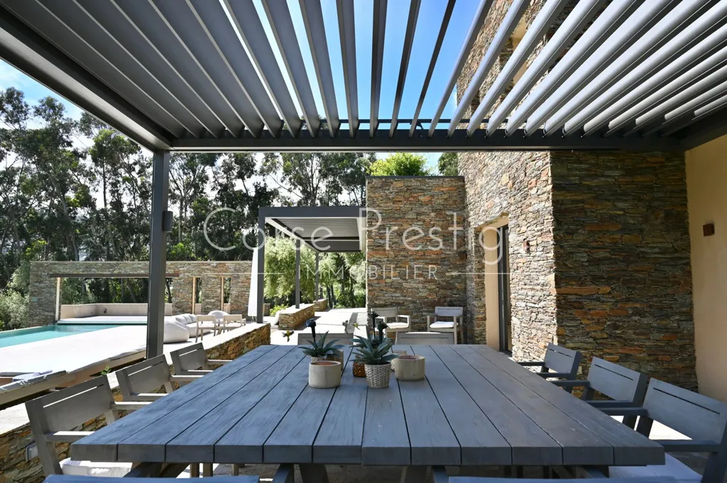Terrasse - Résidence Privée avec Vue Mer à Saint-Florent, Corse du Nord