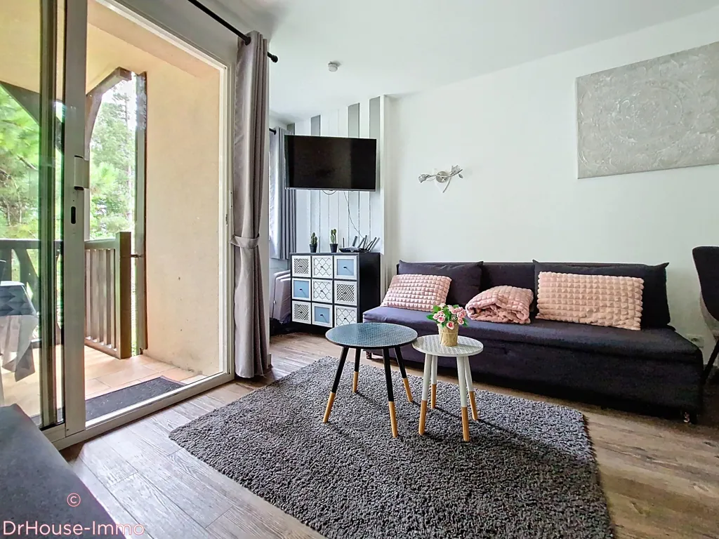 Séjour - Appartement avec Balcon et Vue Parc à Deauville