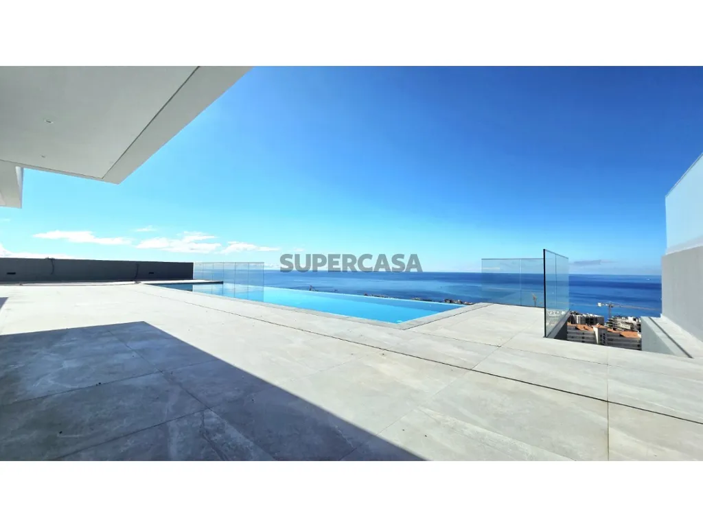 Piscine - Contemporary House with Sea View in Ajuda