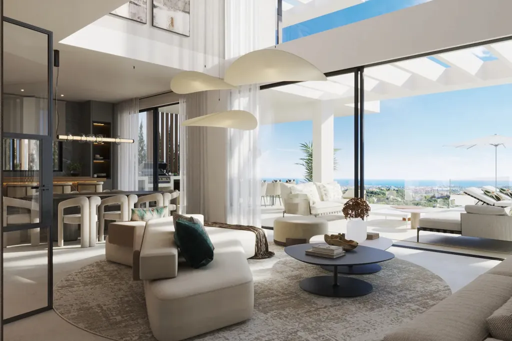 Soggiorno - Luxury Villa with Panoramic Views in Estepona