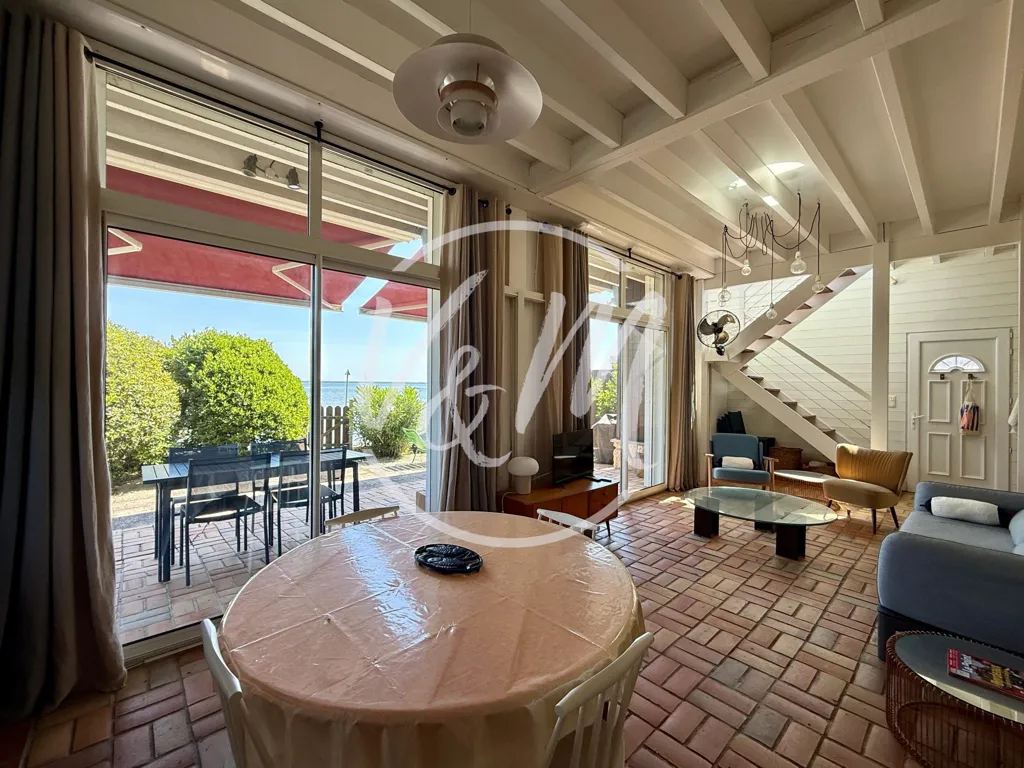 Terrasse - Villa avec vue sur le bassin à Taussat