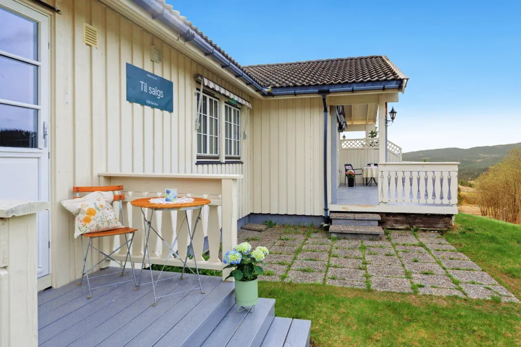 Terrasse - Detached House with Double Garage in Stavadalen