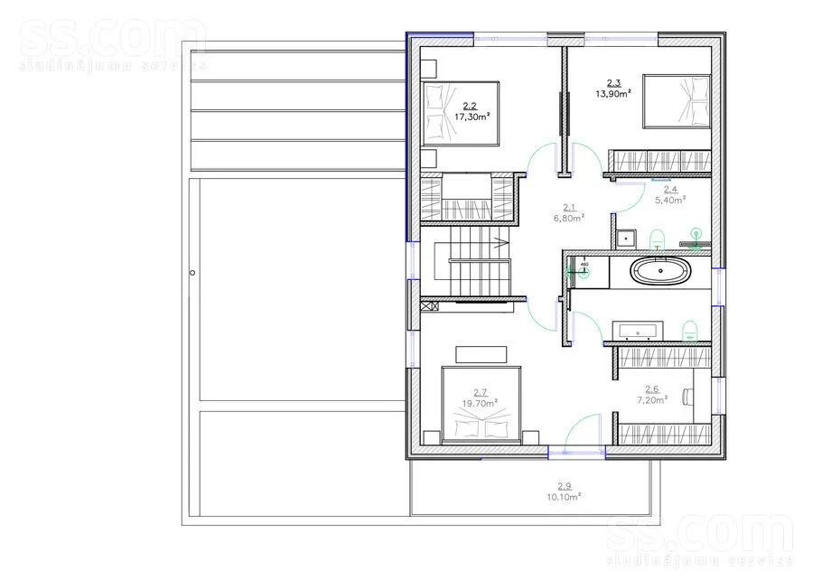Maison 6 pièces à Rīgas rajons