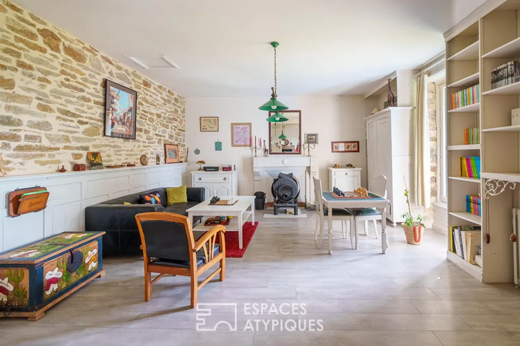 Living Room - Charming Country House near Concarneau