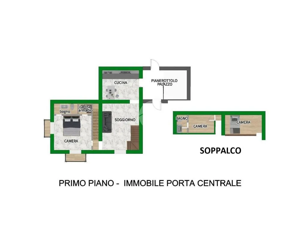 Planimetria - Palazzo with Multiple Units in Vico della Tofa, Naples