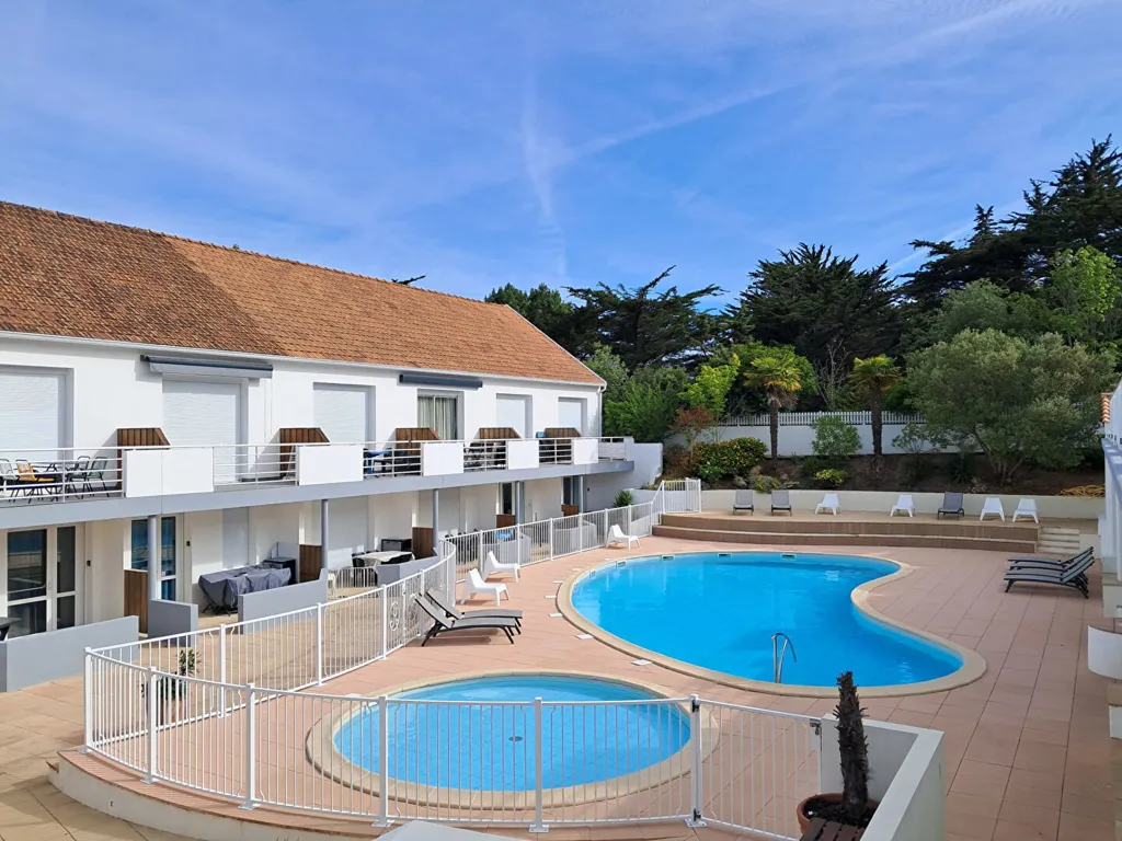 Pool - 2-Bed Apartment with Pool in Saint Jean de Monts