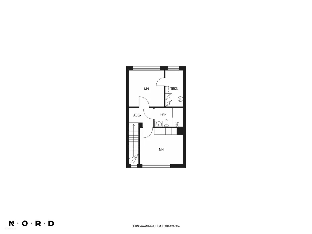 Plaan - Modern Apartment with Sauna in Kaivoksela