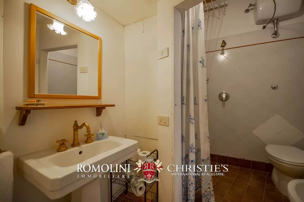 Bathrooms - Villa with Vineyard and Pool near Florence