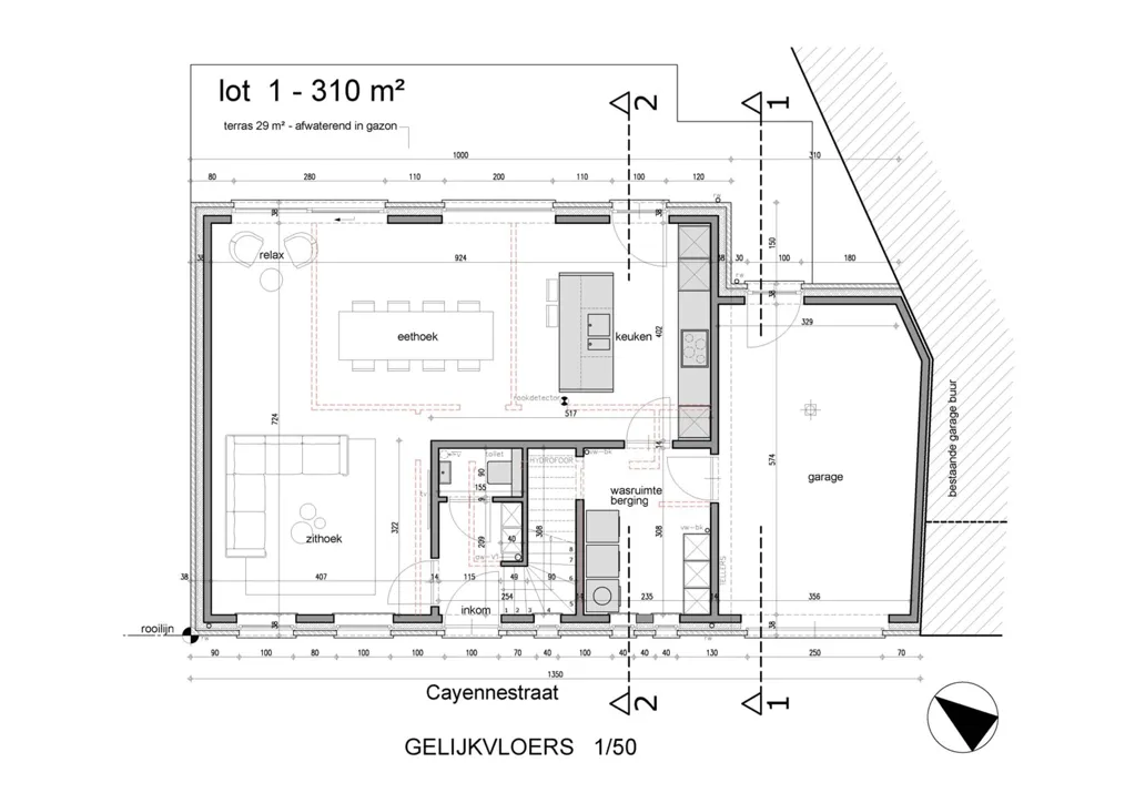 Plaan - New Build Semi-Open House with Solar Panels in Langemark-Poelkapelle