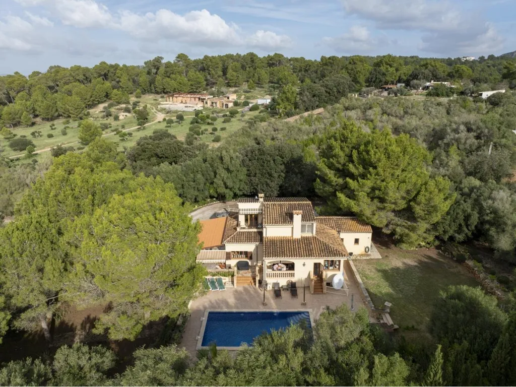 Vue aérienne - Rustic House with Pool near Alcúdia Port