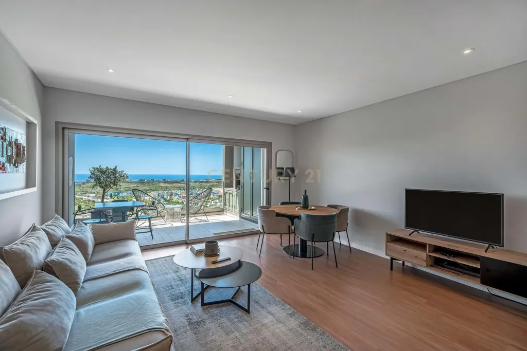 Living Room - Modern Apartment with Sea View in Albufeira