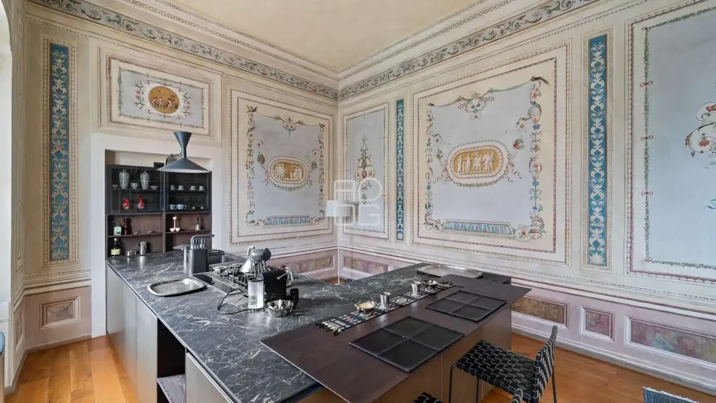 Kitchen - Historic Palazzo Apartment in Lonato