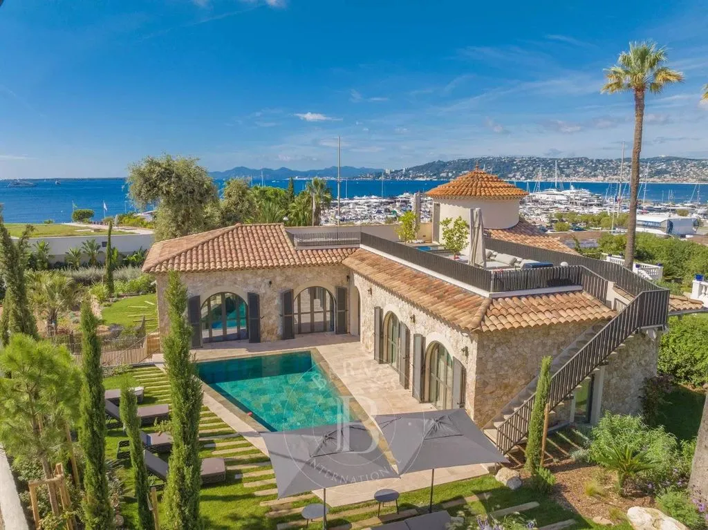 Aerial - Luxury Villa with Sea View at Cap d'Antibes
