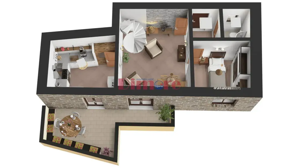 Plan - Restored Stone Villa with Open Valley View in Casanova Lerrone
