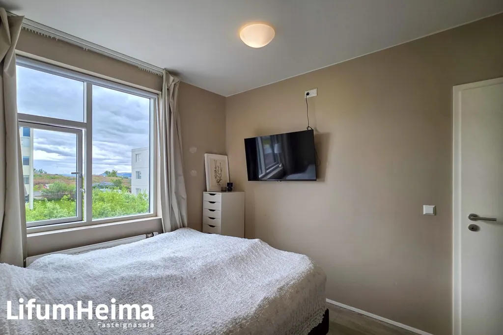 Camere da letto - Apartment with Elevator and Sea View in Borgarnes